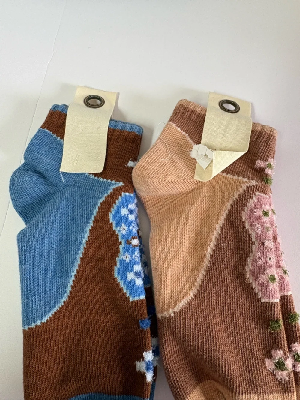 Set of 2 NWT Free People Super Short Raggedy Ankle Socks